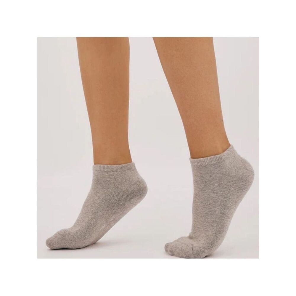 Organic Basics XL Gray Organic Cotton Blend Ankle Socks 2 Pack